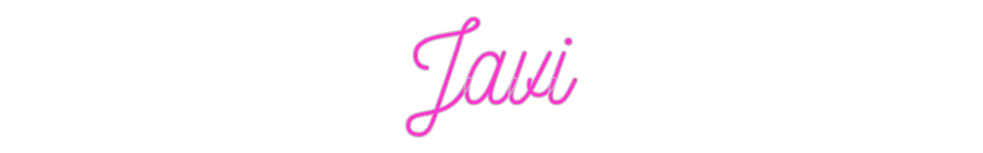 Custom Neon: Javi