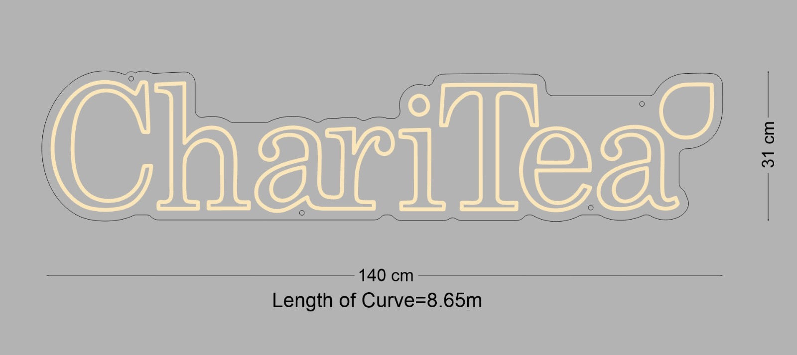 Custom Sign: ChariTea