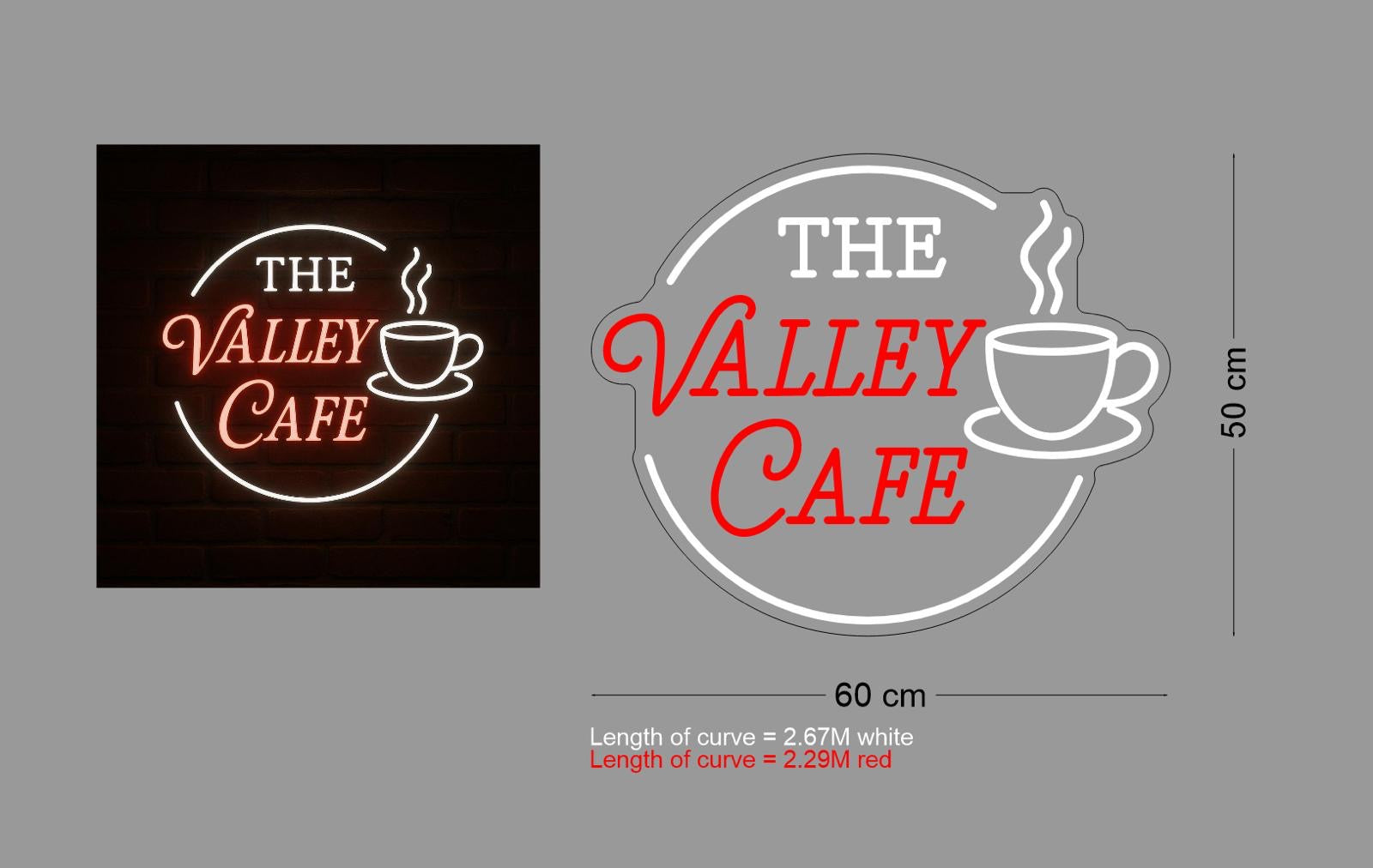 Custom Sign: THE VALLEY CAFE