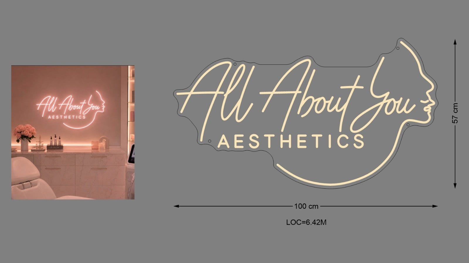Custom Sign: All About you AESTHETICS