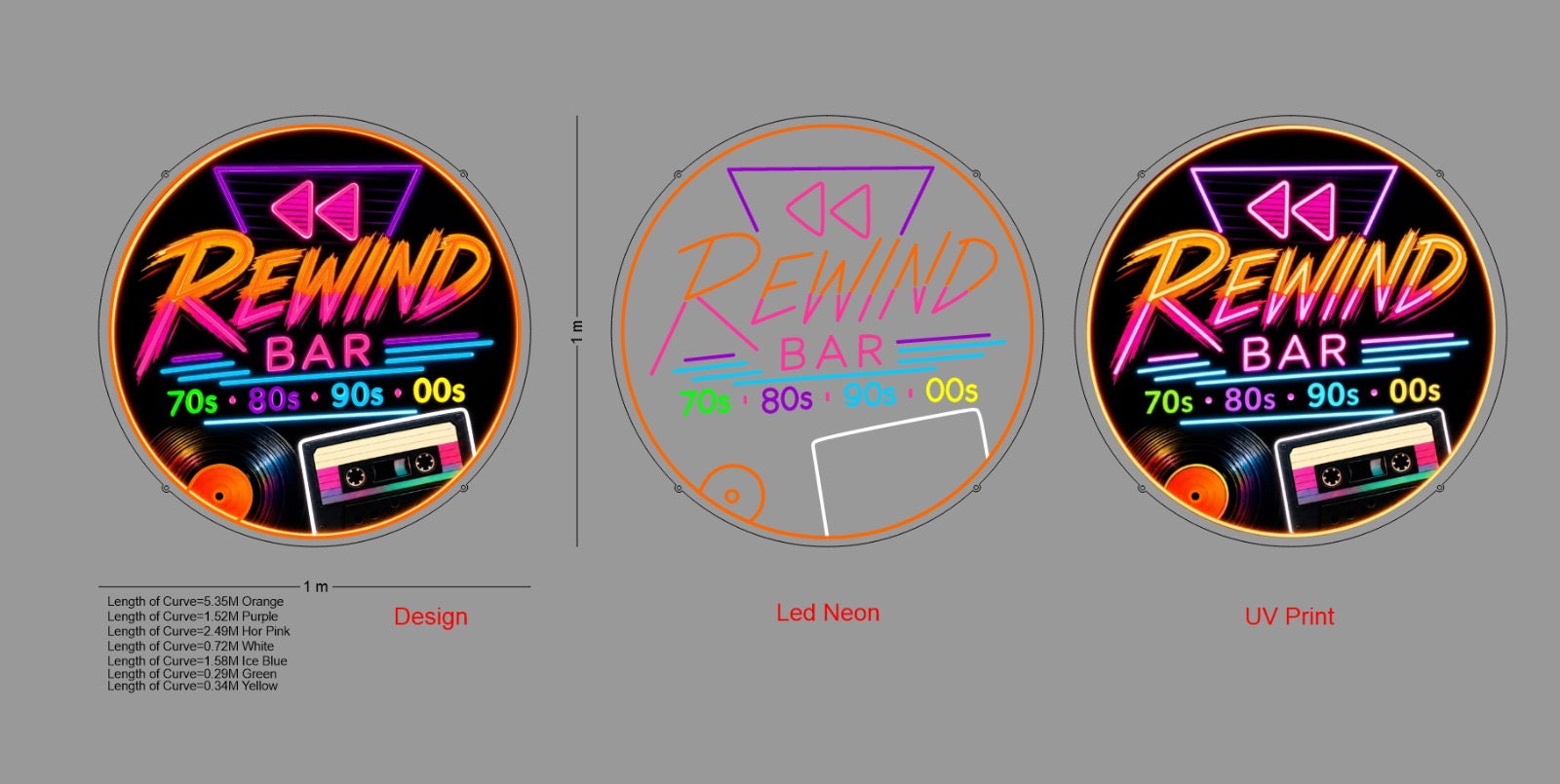 Custom Sign: REWIND BAR