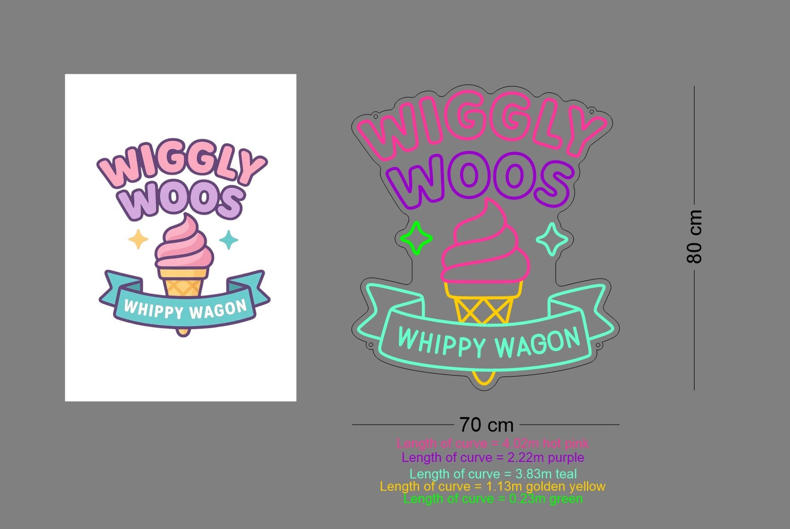 Custom Sign: WIGGLY WOOS