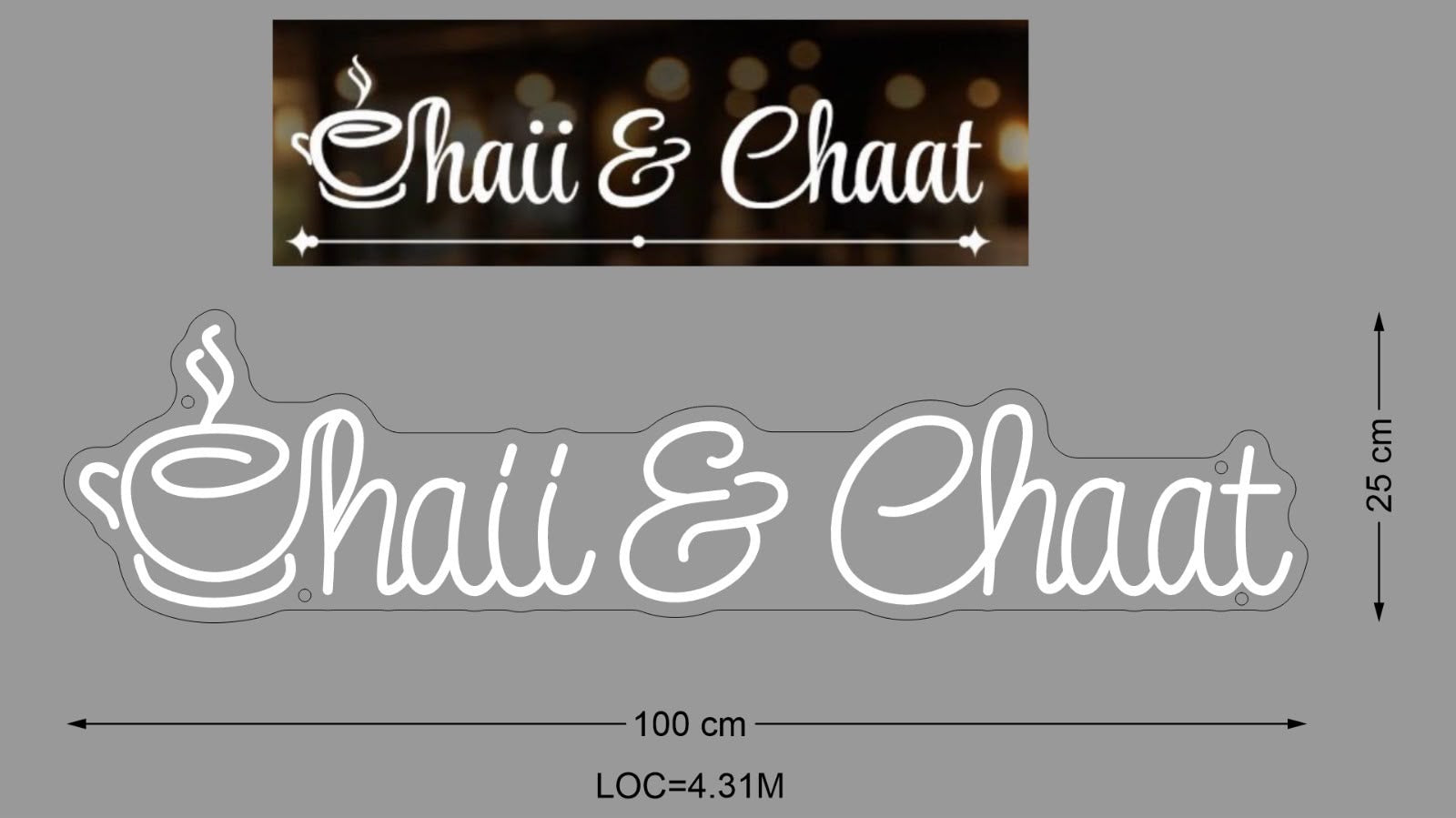 Custom Sign: Chaii & Chaat
