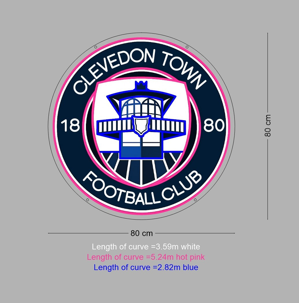 Custom Sign: CLEVEDON TOWN