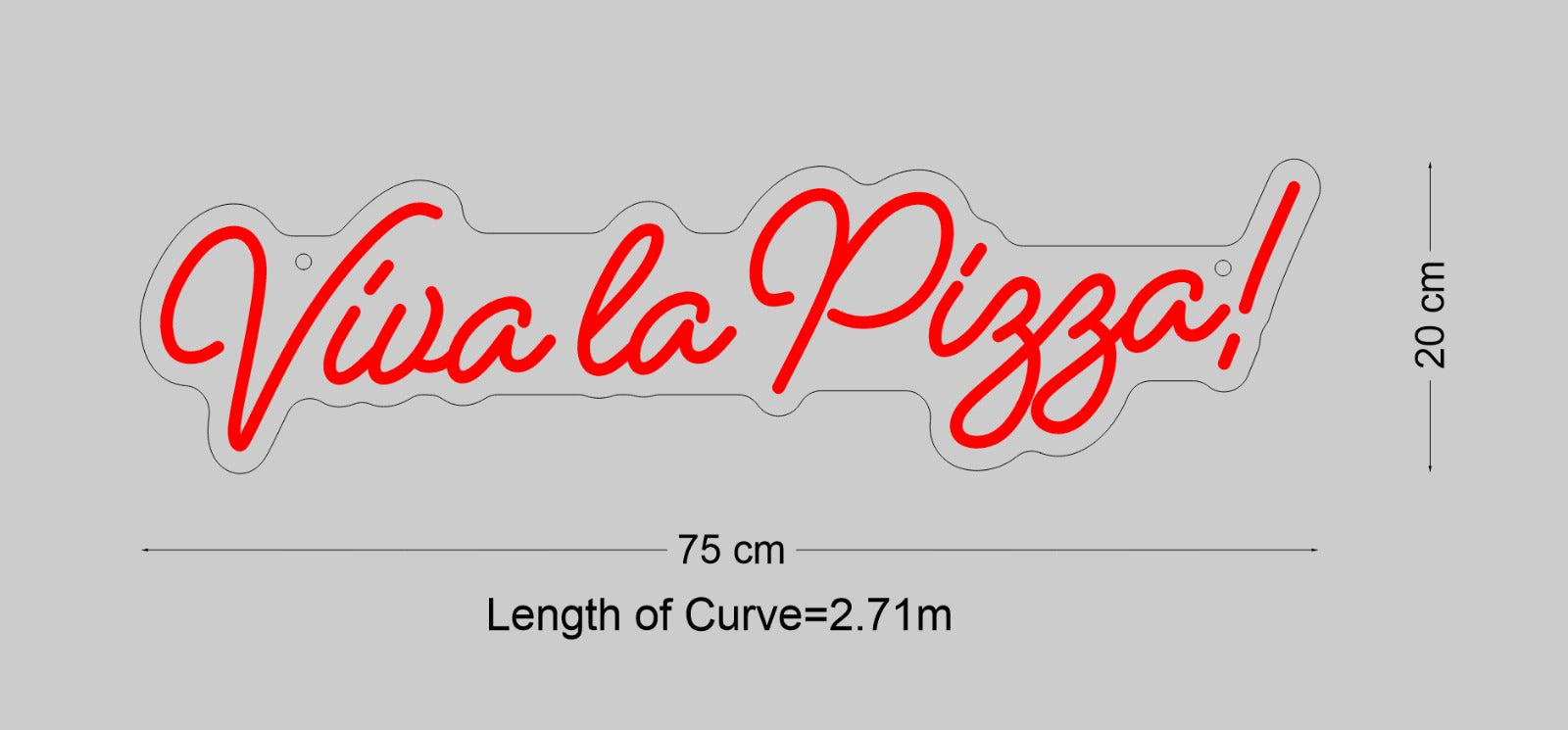 Custom Sign: Viva la Pizza!