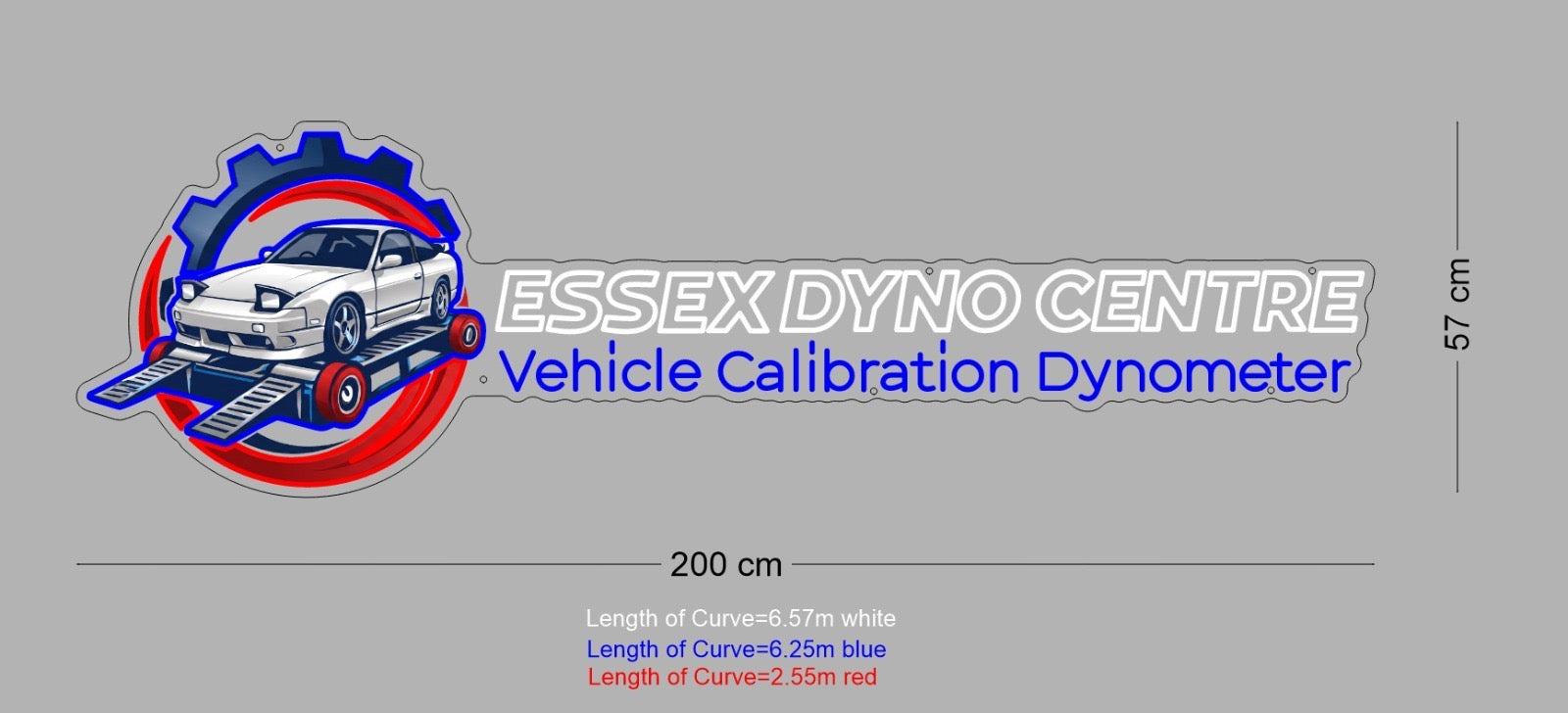 Custom Sign: ESSEX DYNO CENTRE