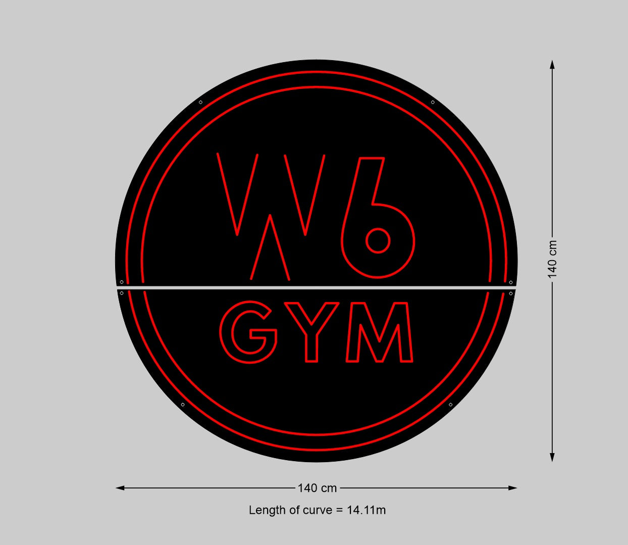 Custom Signs: W6 GYM