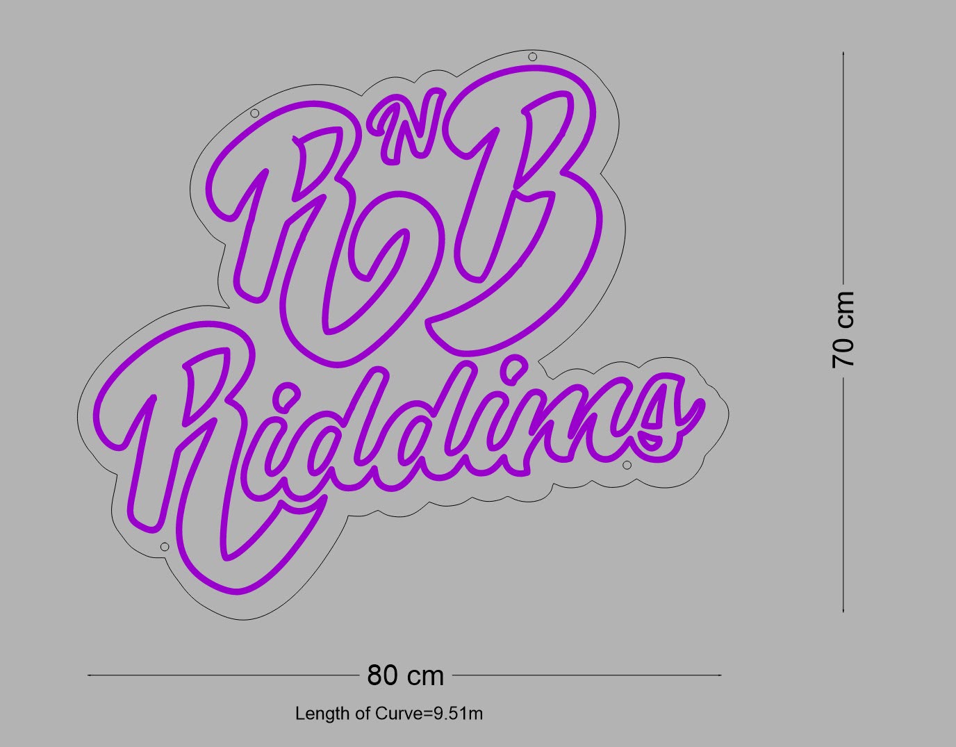Custom Sign: R N B Riddims