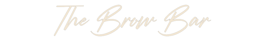 Custom Neon: The Brow Bar