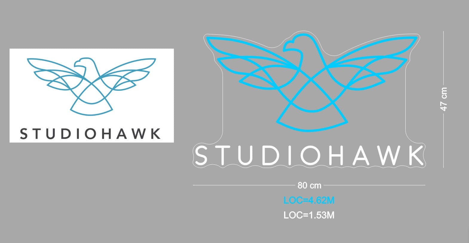 Custom Sign: STUDIOHAWK