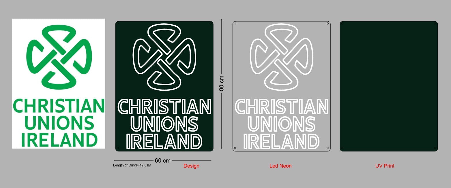 Custom Sign: CHRISTIAN UNIONS IRELAND
