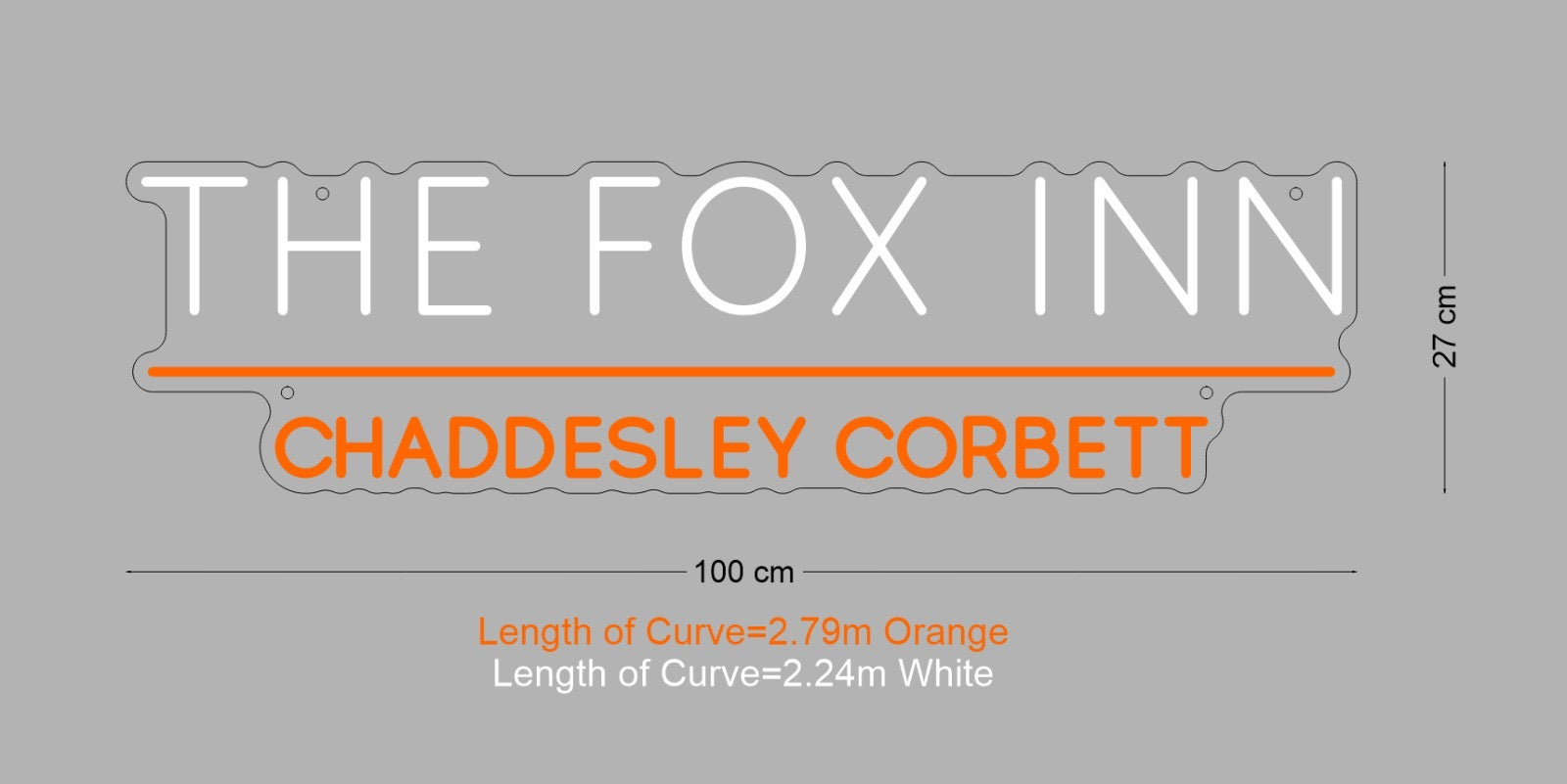 Custom Sign: THE FOX INN