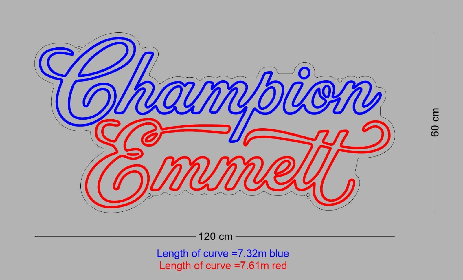 Custom Sign: Champion Emmett