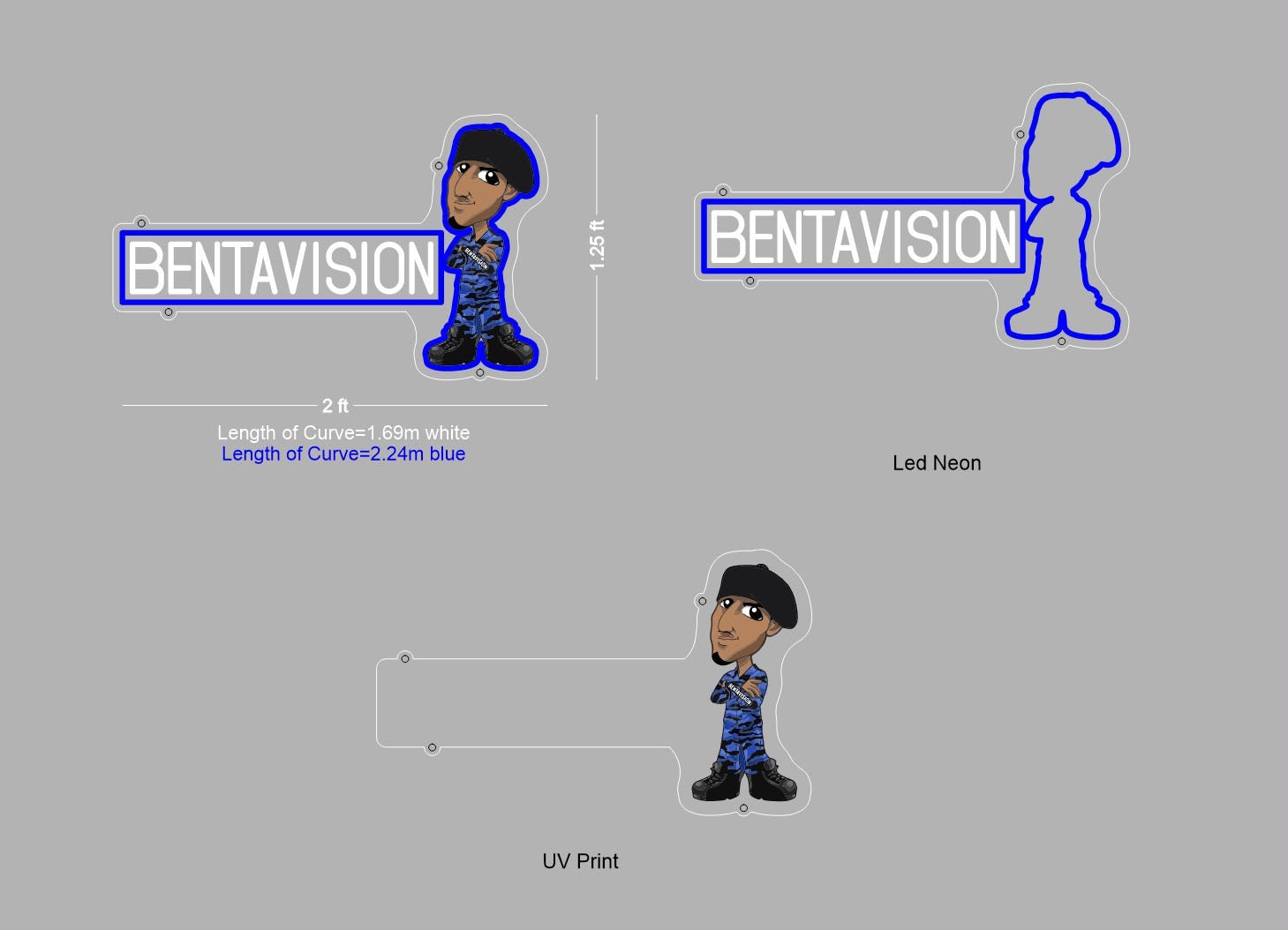 Custom Sign: BENTAVISION