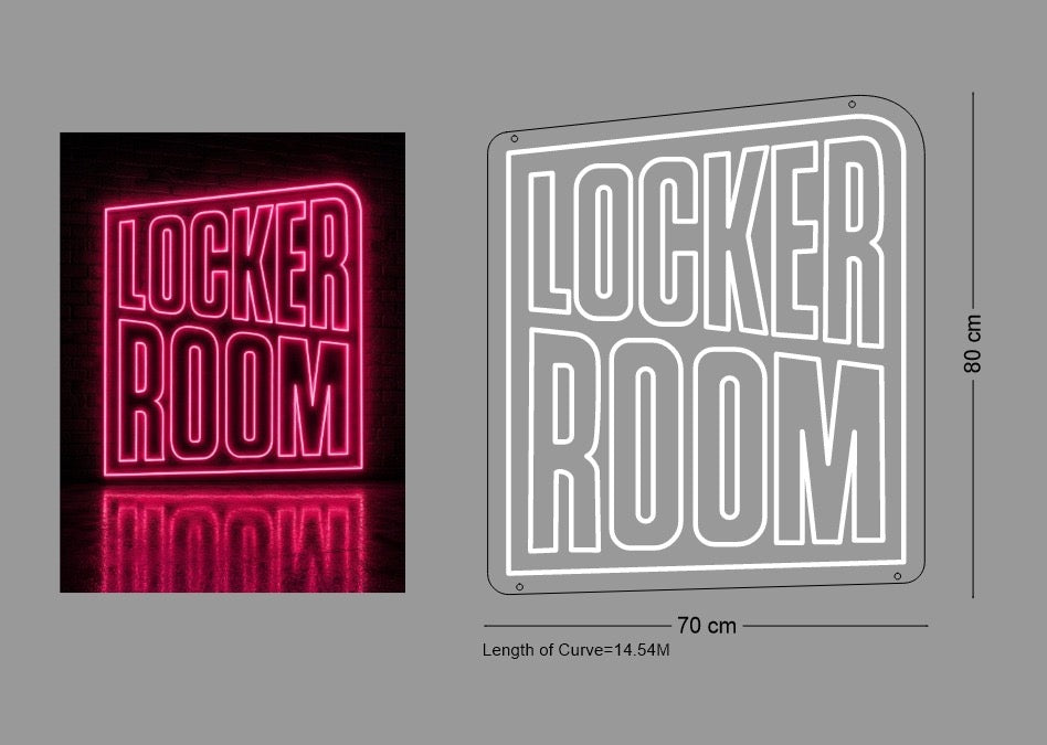 Custom Sign: LOCKER ROOM