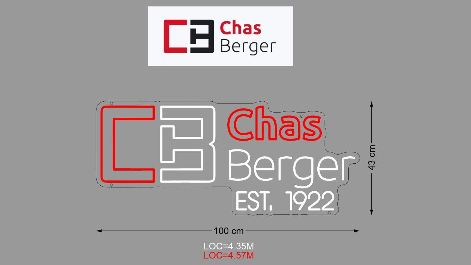 Custom Sign: Chas Berger