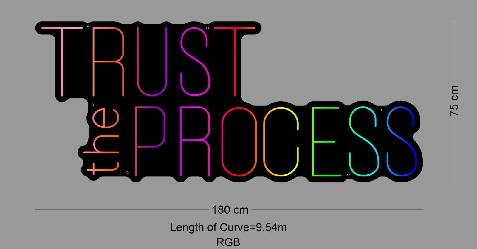 Custom Sign: TRUST the PROCESS