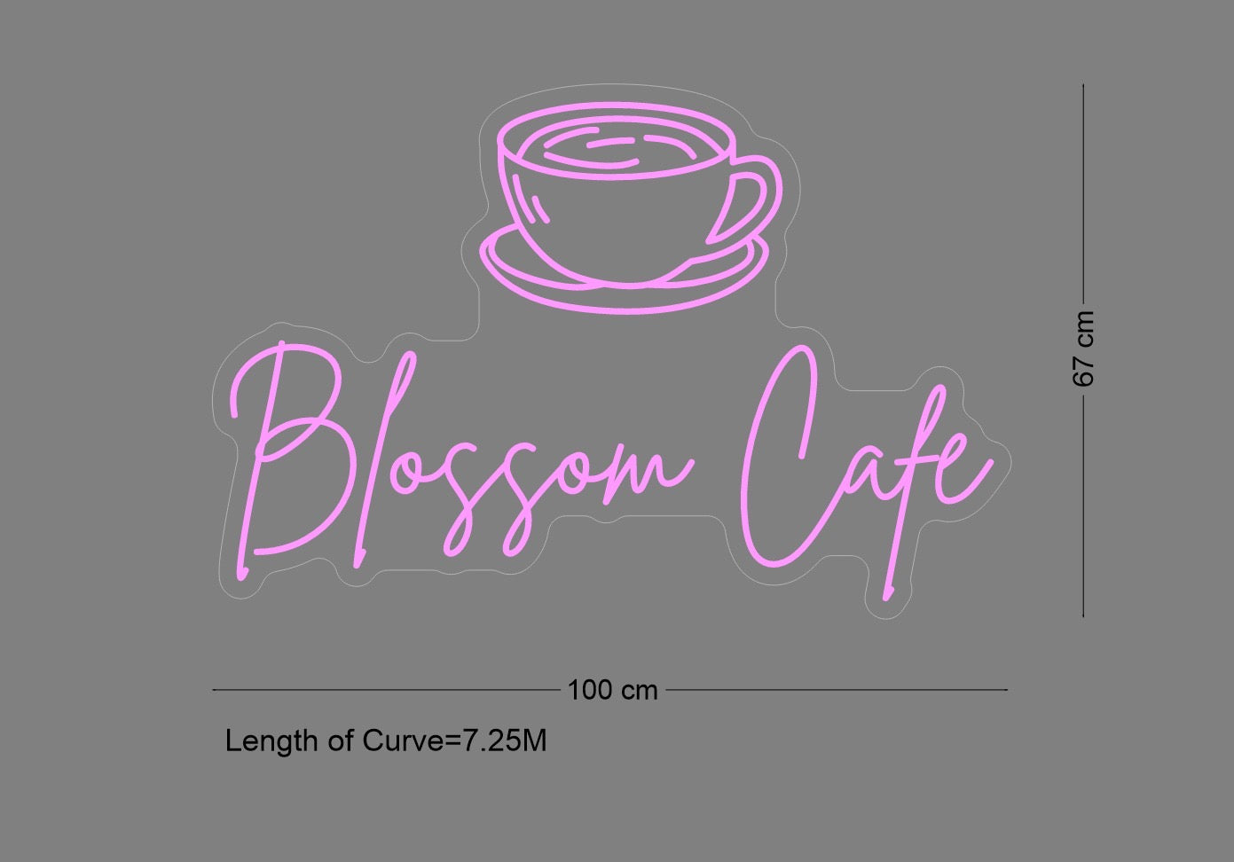 Custom Sign: Blossom Cafe