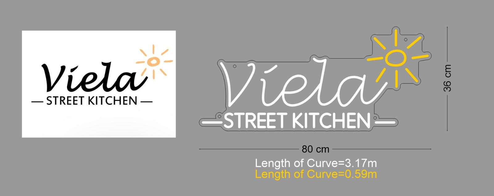 Custom Sign: Viela STREET KITCHEN