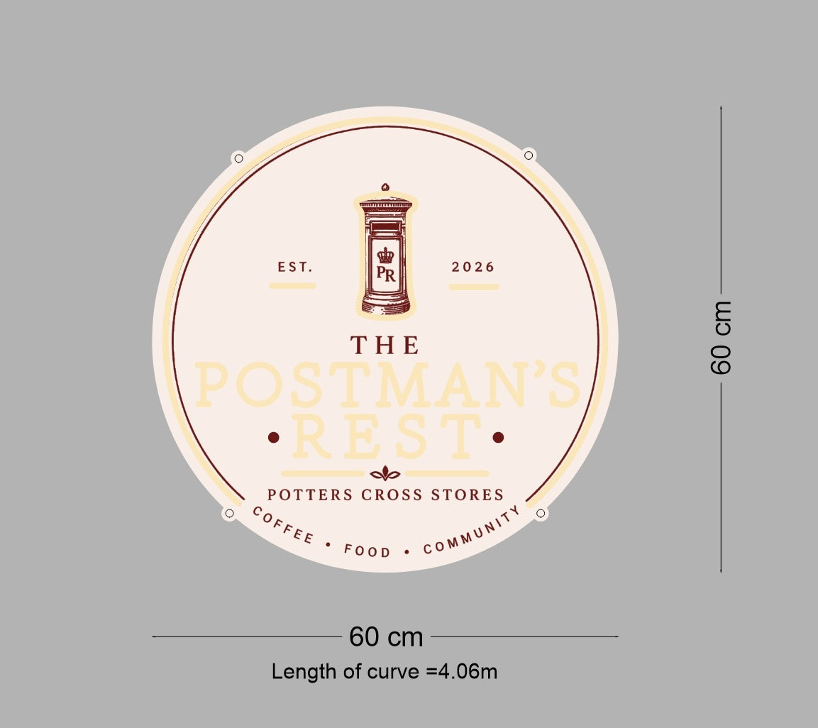 Custom Neon Sign Postman's Rest