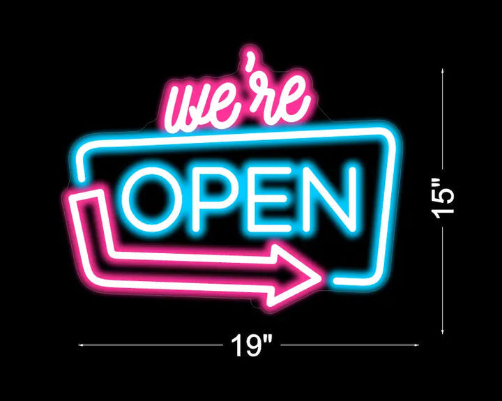 WE ARE OPEN LED NEON SIGN