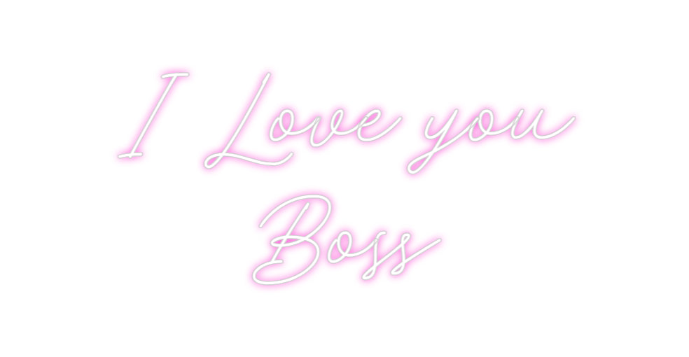Custom Neon: I Love you
...