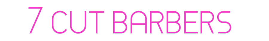 Custom Neon: 7 CUT BARBERS