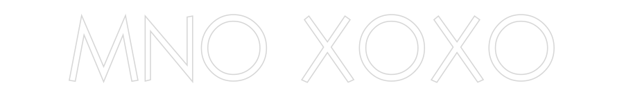 Custom Neon: MNO XOXO