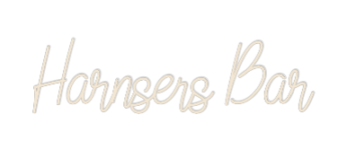 Custom Neon: Harnsers Bar