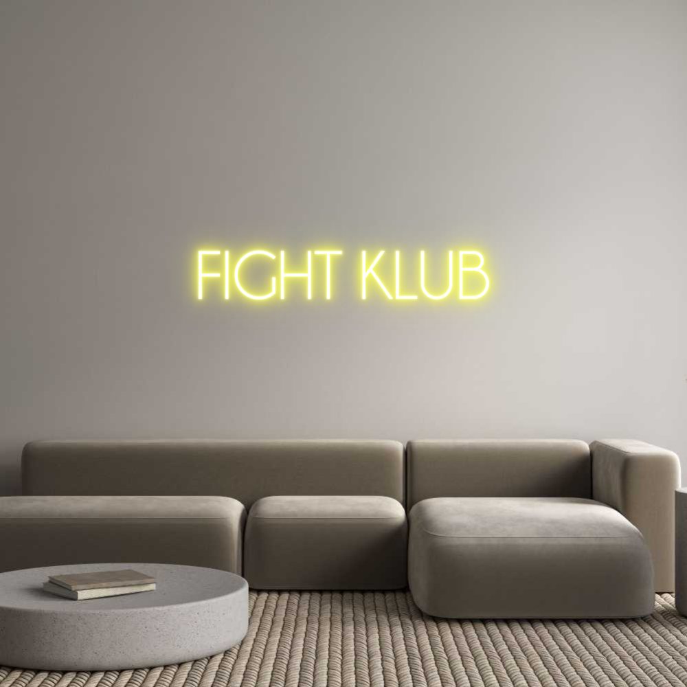 Custom Neon: FIGHT KLUB