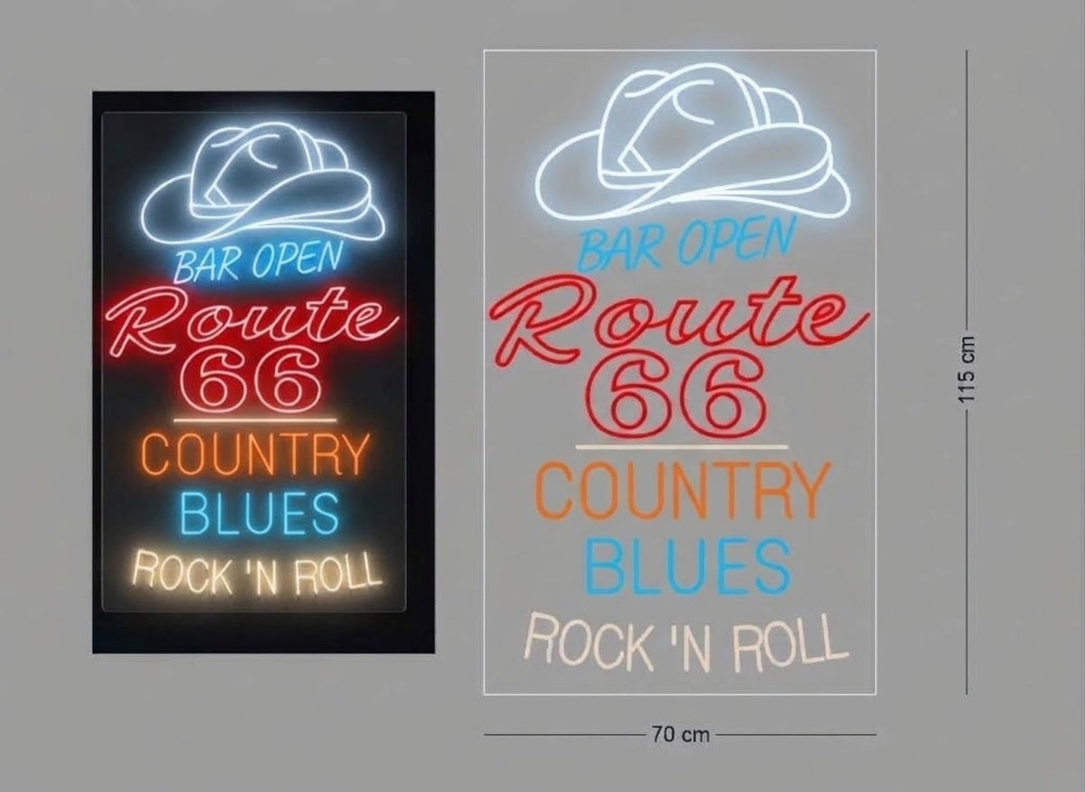 Custom Neon Sign Bar Open...