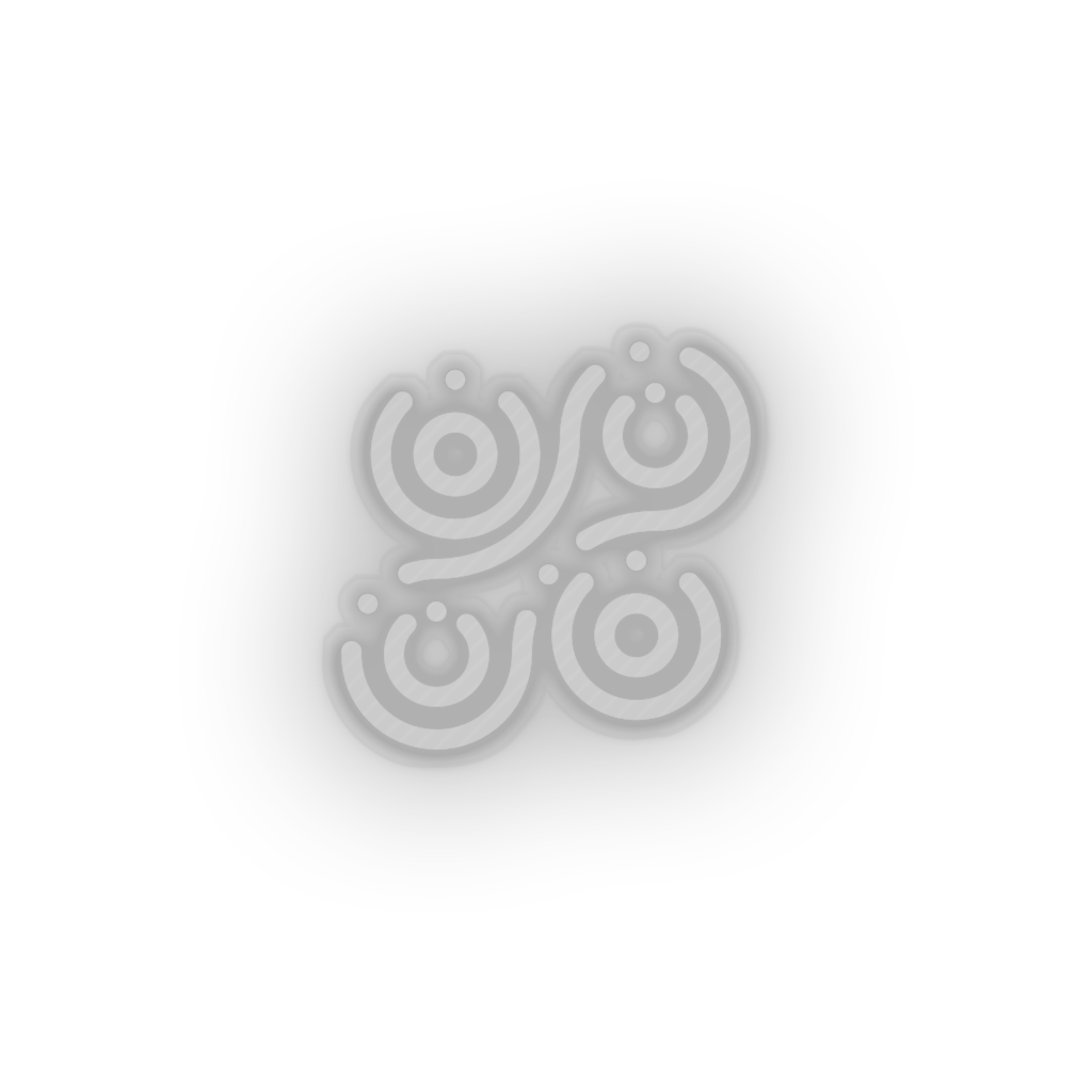 white 228_radium_crypto_currency_cryptocurrency led neon factory