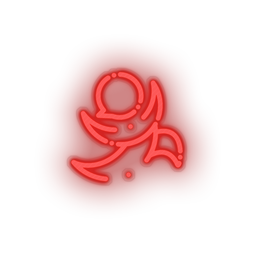 red 232_golos_coin_crypto_crypto_currency led neon factory