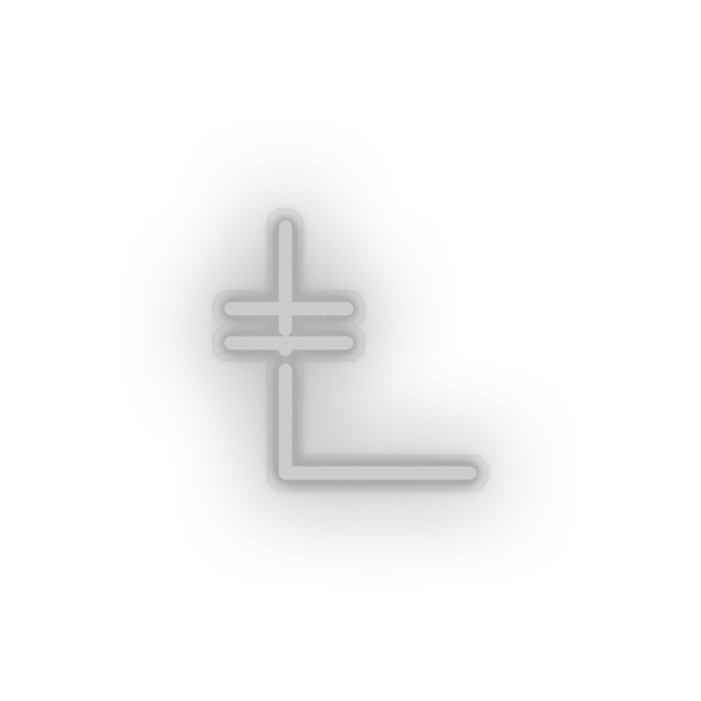 white 240_leo_coin_coin_crypto_crypto_currency led neon factory