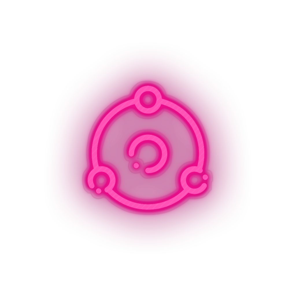 pink 244_ion_coin_crypto_crypto_currency led neon factory