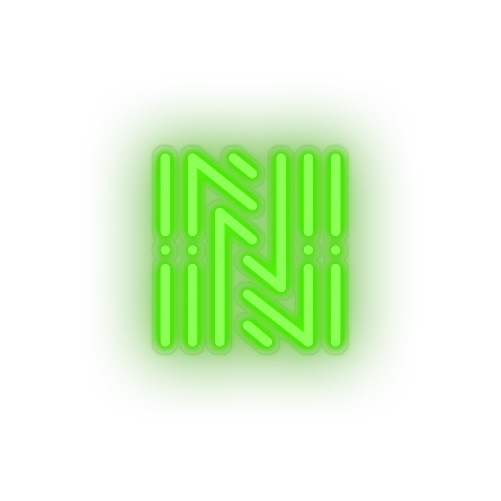 green 254_neoscoin_coin_crypto_crypto_currency led neon factory