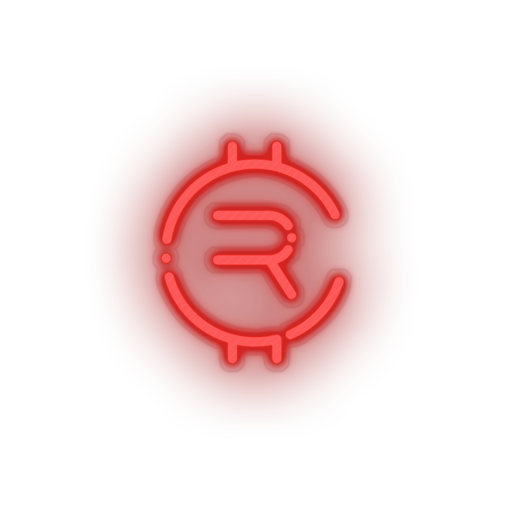 red 255_rubycoin_coin_crypto_crypto_currency led neon factory