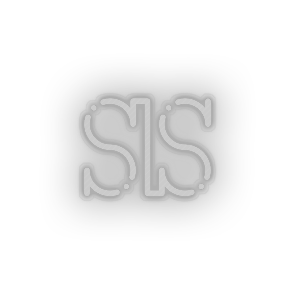 white 256_salus_coin_crypto_crypto_currency led neon factory