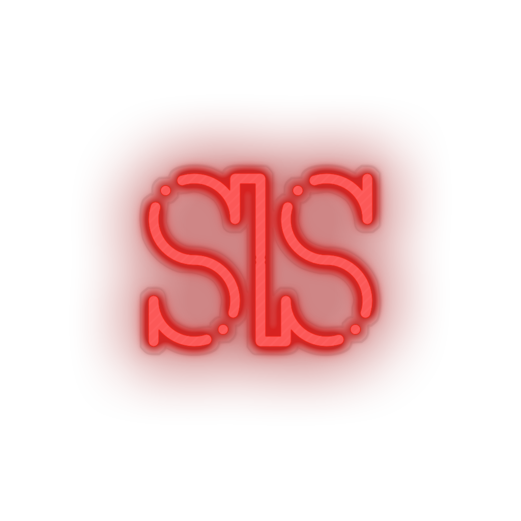 red 256_salus_coin_crypto_crypto_currency led neon factory