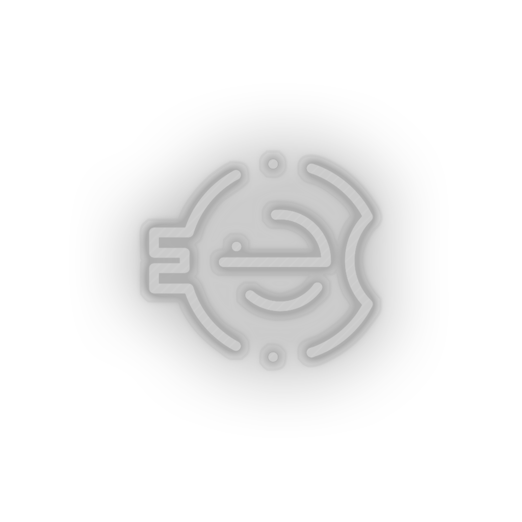 white 262_e_coin_coin_crypto_crypto_currency led neon factory