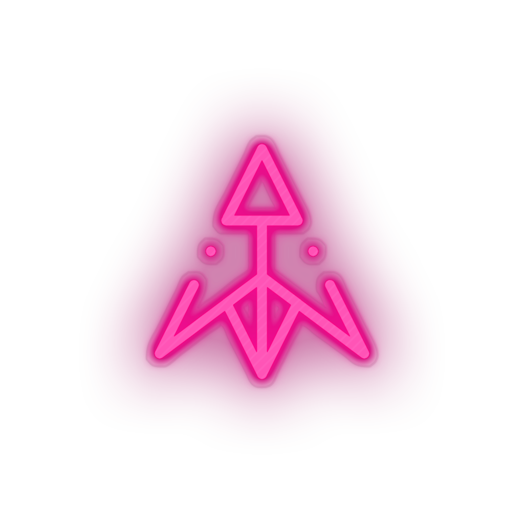 pink 264_dubaicoin_coin_crypto_crypto_currency led neon factory