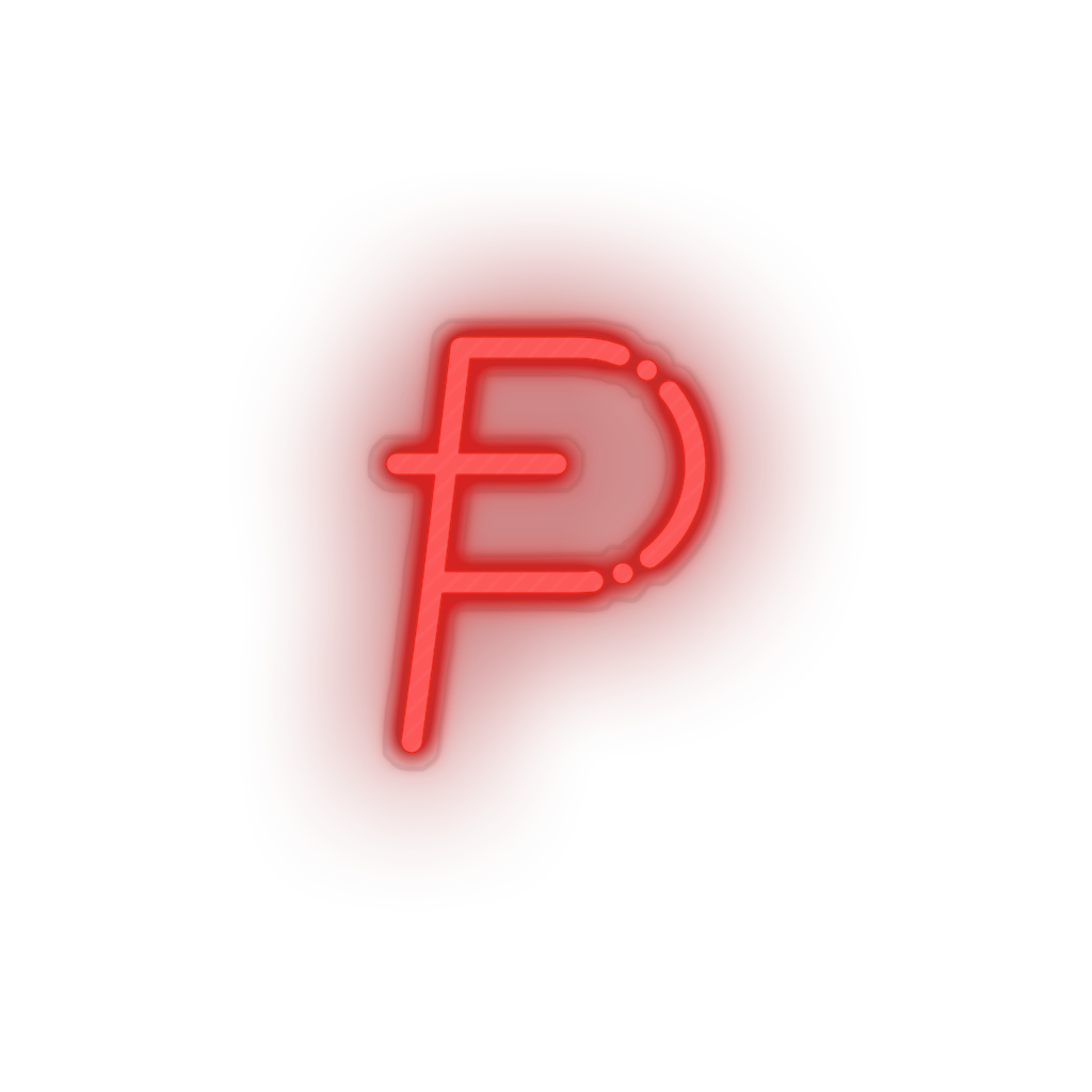 red 267_potcoin_coin_crypto_crypto_currency led neon factory