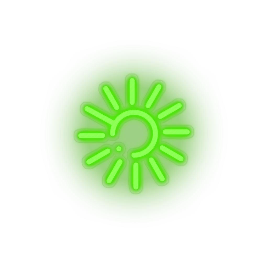 green 270_luck_chain_coin_crypto_crypto_currency led neon factory