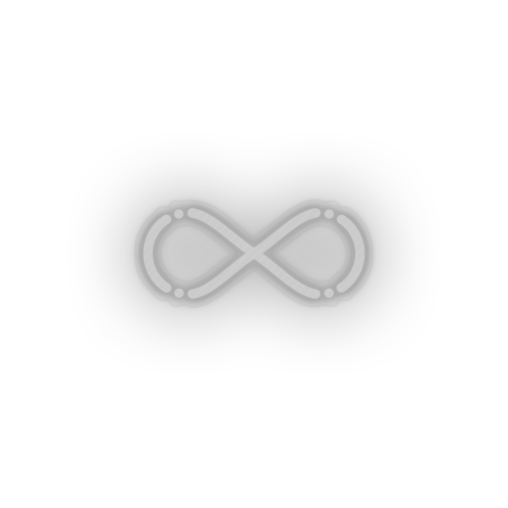 white 286_infinite_coin_blockchain_crypto_cryptocurrency_currency led neon factory