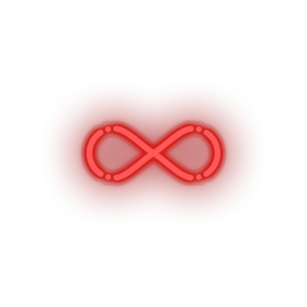 red 286_infinite_coin_blockchain_crypto_cryptocurrency_currency led neon factory