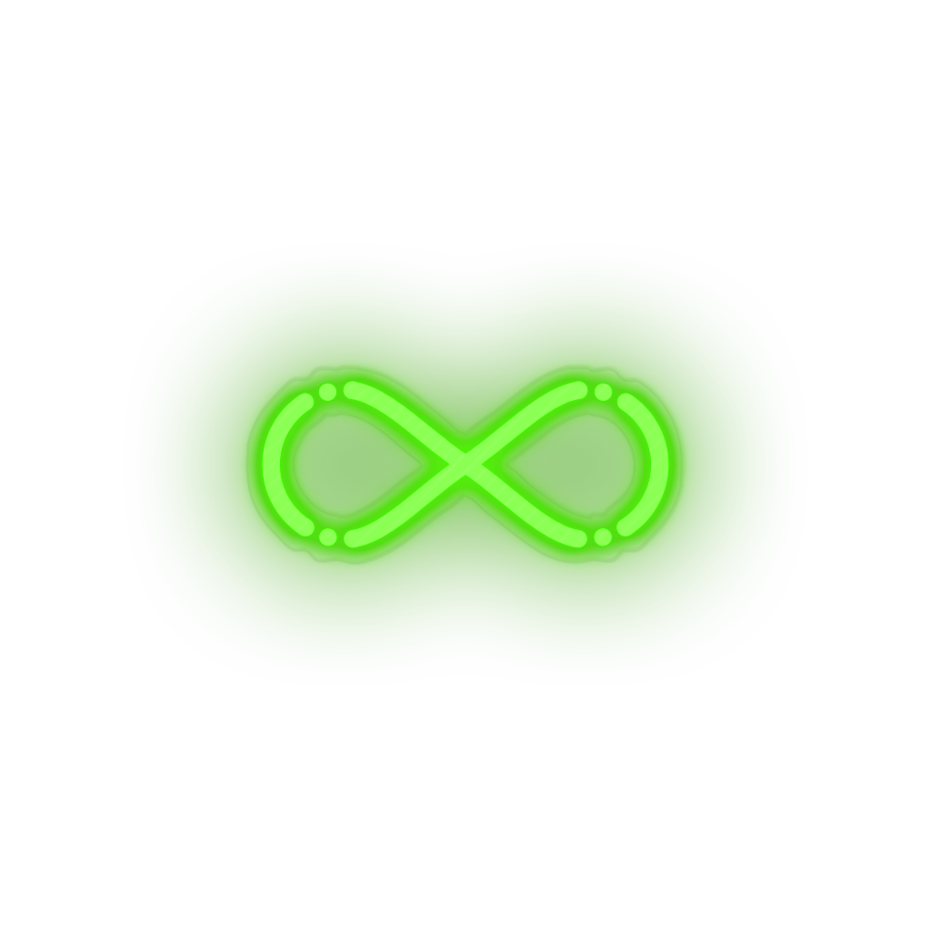 green 286_infinite_coin_blockchain_crypto_cryptocurrency_currency led neon factory