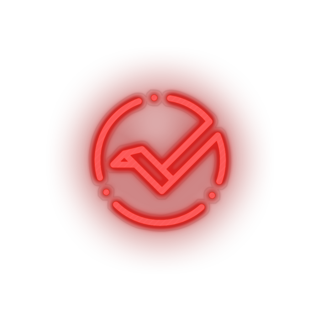 red 288_vertcoin_coin_crypto_crypto_currency led neon factory