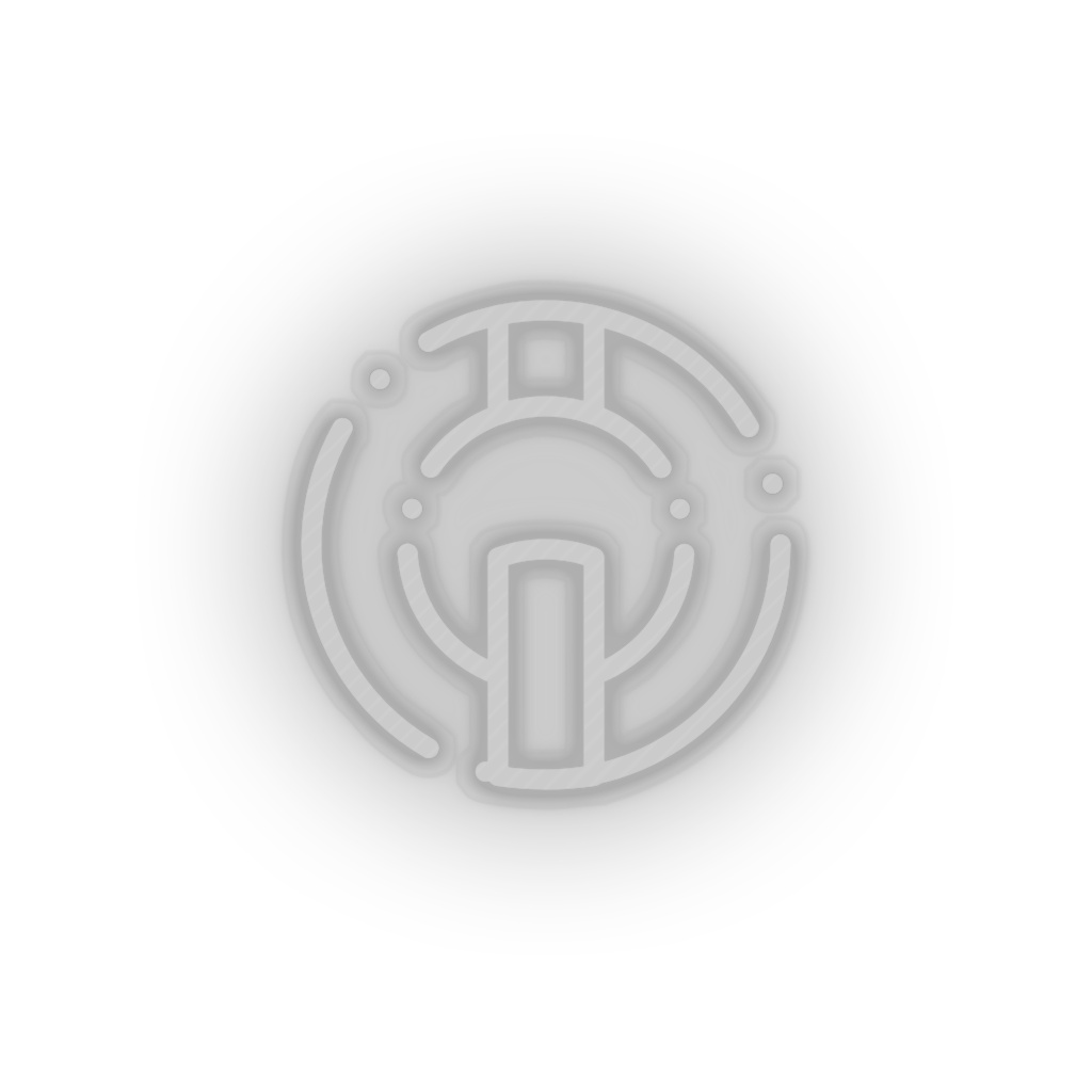 white 294_io_coin_coin_crypto_crypto_currency led neon factory