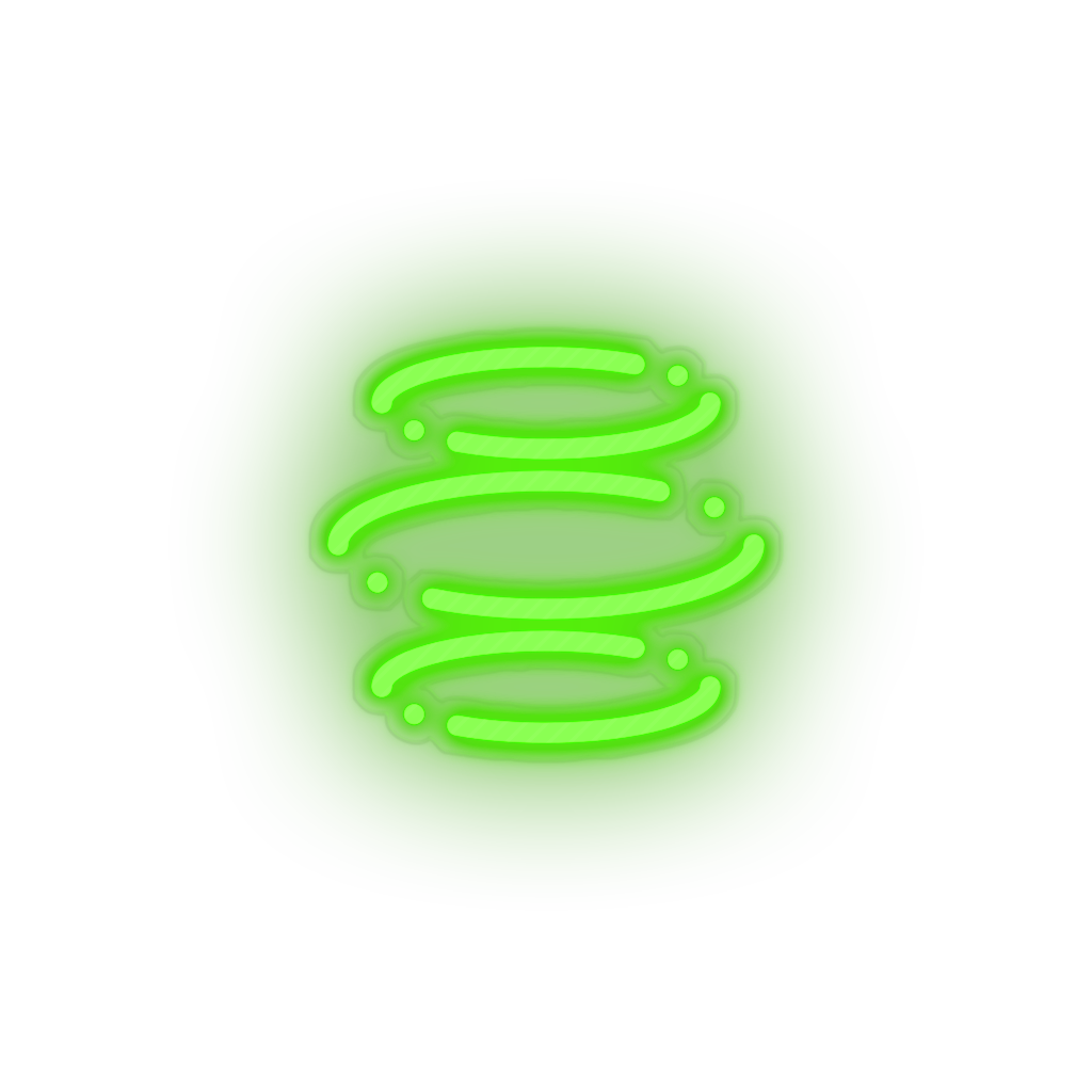 green 295_e_dinar_coin_crypto_crypto_currency led neon factory