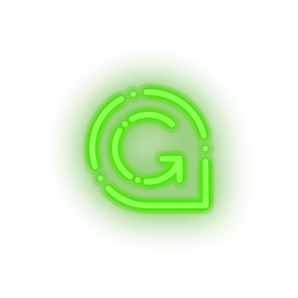 green 301_game_credits_coin_crypto_crypto_currency led neon factory